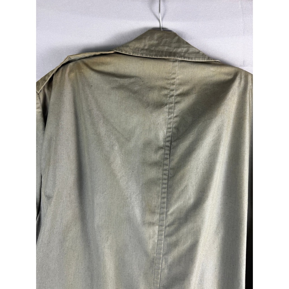 Vintage US Military Trench Coat Green Belted 44 XL Vietnam 8405-965-2167 - Picture 10 of 13